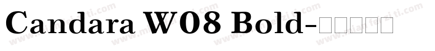 Candara W08 Bold字体转换